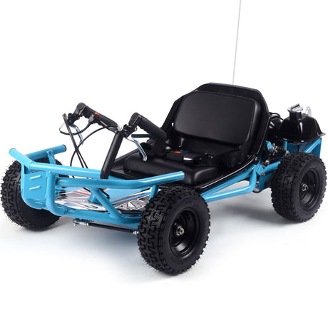 MotoTec Sandman Kids Gas Powered 49cc Go Kart - Blue