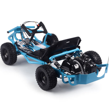 MotoTec Sandman Kids Gas Powered 49cc Go Kart - Blue