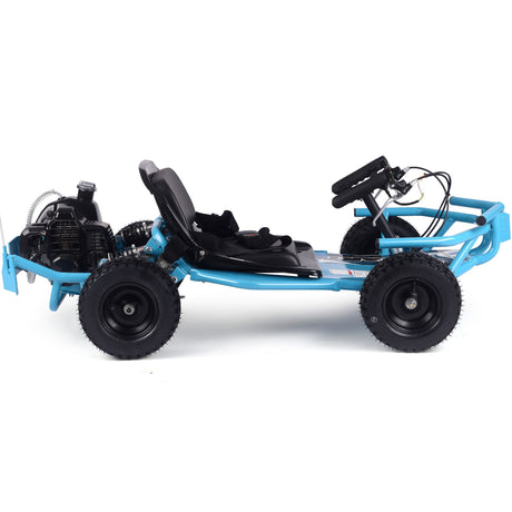 MotoTec Sandman Kids Gas Powered 49cc Go Kart - Blue