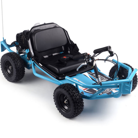 MotoTec Sandman Kids Gas Powered 49cc Go Kart - Blue