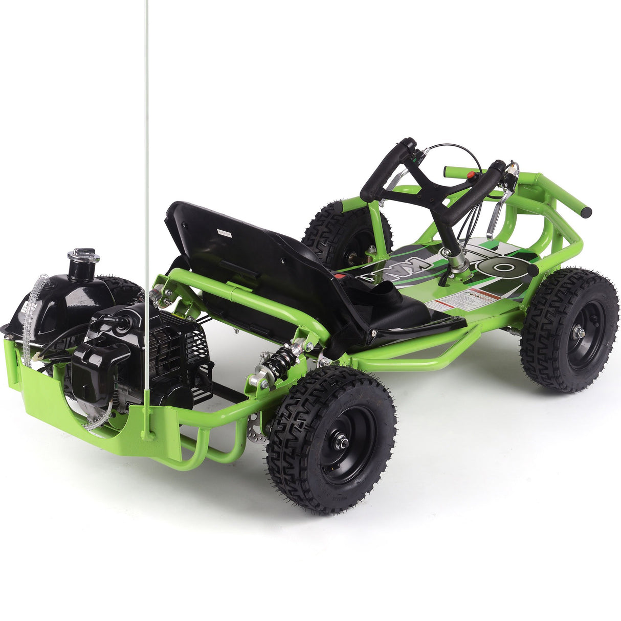 MotoTec Sandman Kids Gas Powered 49cc Go Kart - Green