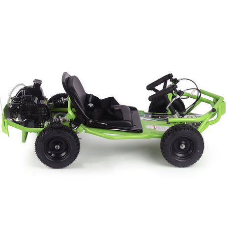 MotoTec Sandman Kids Gas Powered 49cc Go Kart - Green