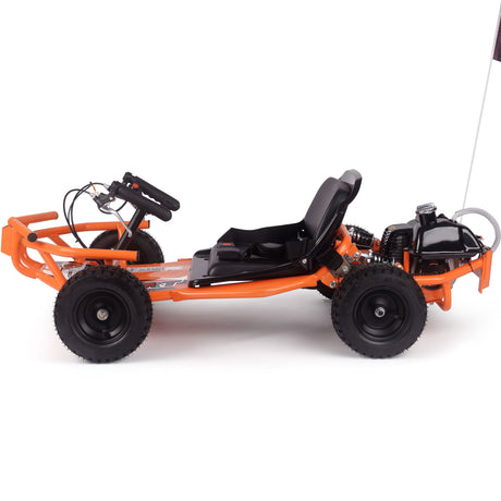 MotoTec Sandman Kids Gas Powered 49cc Go Kart - Orange