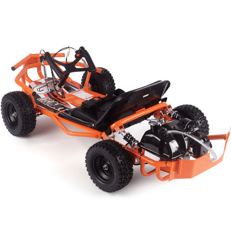 MotoTec Sandman Kids Gas Powered 49cc Go Kart - Orange