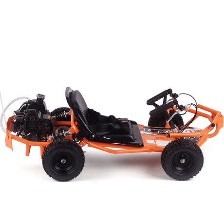 MotoTec Sandman Kids Gas Powered 49cc Go Kart - Orange