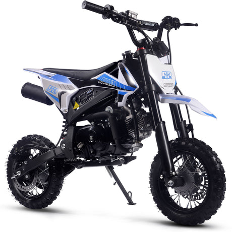 MotoTec - Hooligan 72cc 4-Stroke Gas Dirt Bike Blue