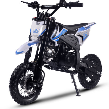 MotoTec - Hooligan 72cc 4-Stroke Gas Dirt Bike Blue