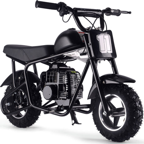 MotoTec Urchin 49cc 2-Stroke Kids Gas Mini Bike - Black