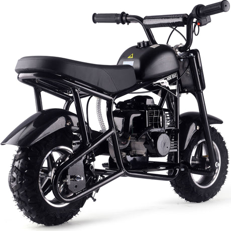 MotoTec Urchin 49cc 2-Stroke Kids Gas Mini Bike - Black