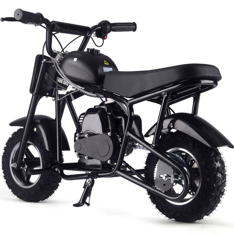 MotoTec Urchin 49cc 2-Stroke Kids Gas Mini Bike - Black
