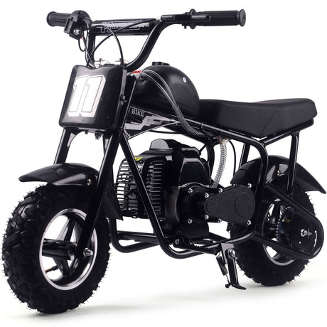 MotoTec Urchin 49cc 2-Stroke Kids Gas Mini Bike - Black