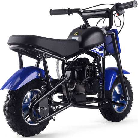 MotoTec Urchin 49cc 2-Stroke Kids Gas Mini Bike - Blue