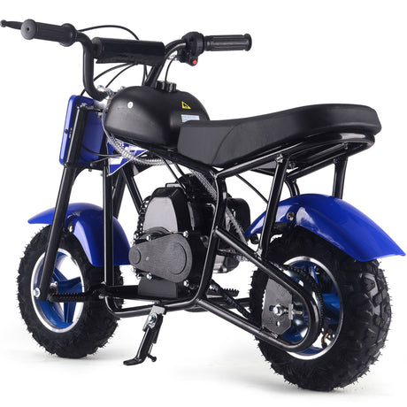 MotoTec Urchin 49cc 2-Stroke Kids Gas Mini Bike - Blue