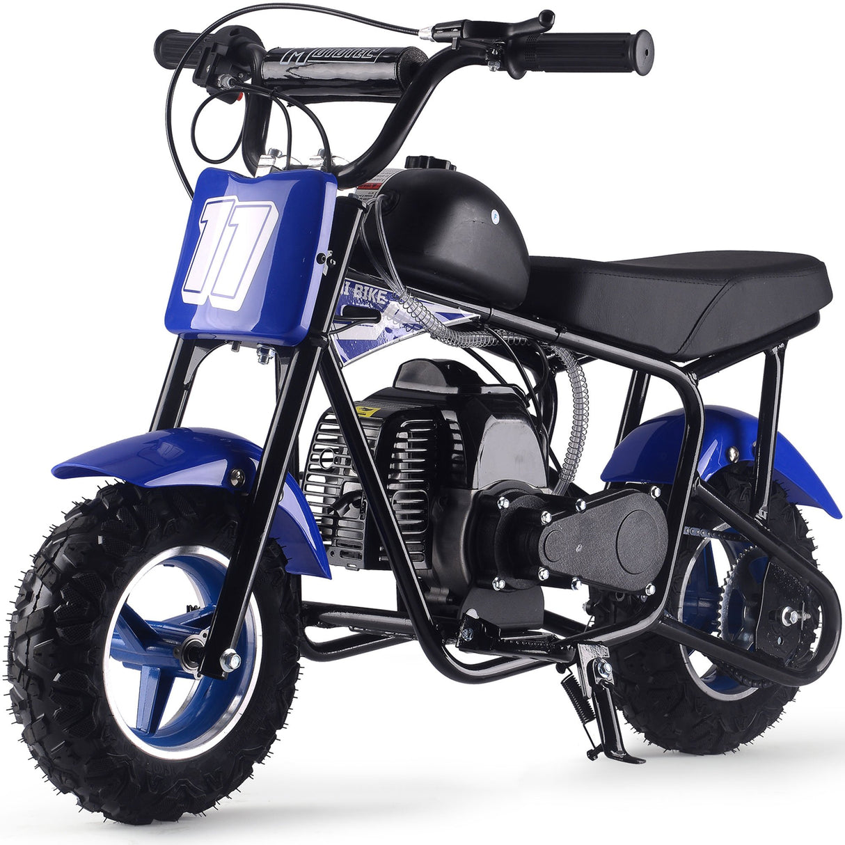 MotoTec Urchin 49cc 2-Stroke Kids Gas Mini Bike - Blue
