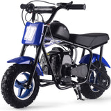 MotoTec Urchin 49cc 2-Stroke Kids Gas Mini Bike - Blue