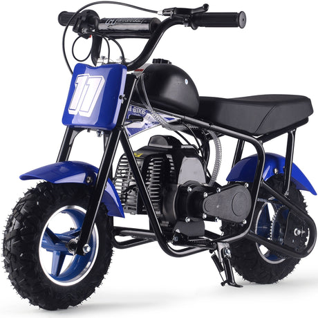 MotoTec Urchin 49cc 2-Stroke Kids Gas Mini Bike - Blue
