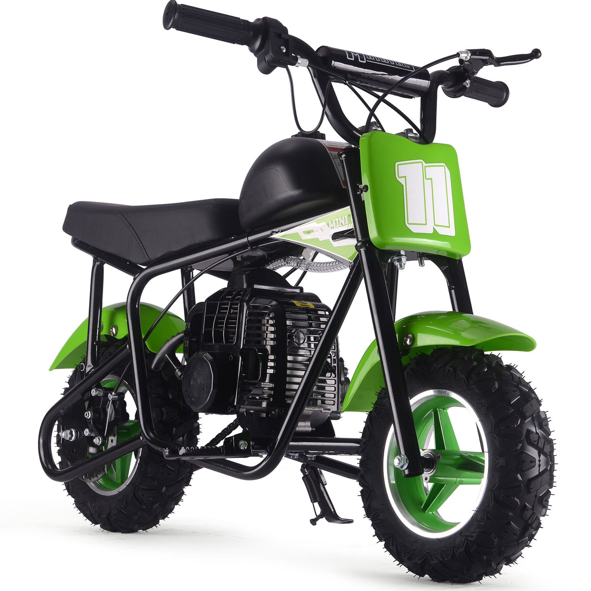 MotoTec Urchin 49cc 2-Stroke Kids Gas Mini Bike - Green