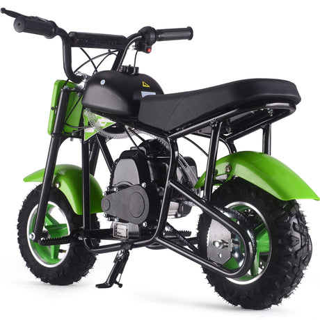 MotoTec Urchin 49cc 2-Stroke Kids Gas Mini Bike - Green