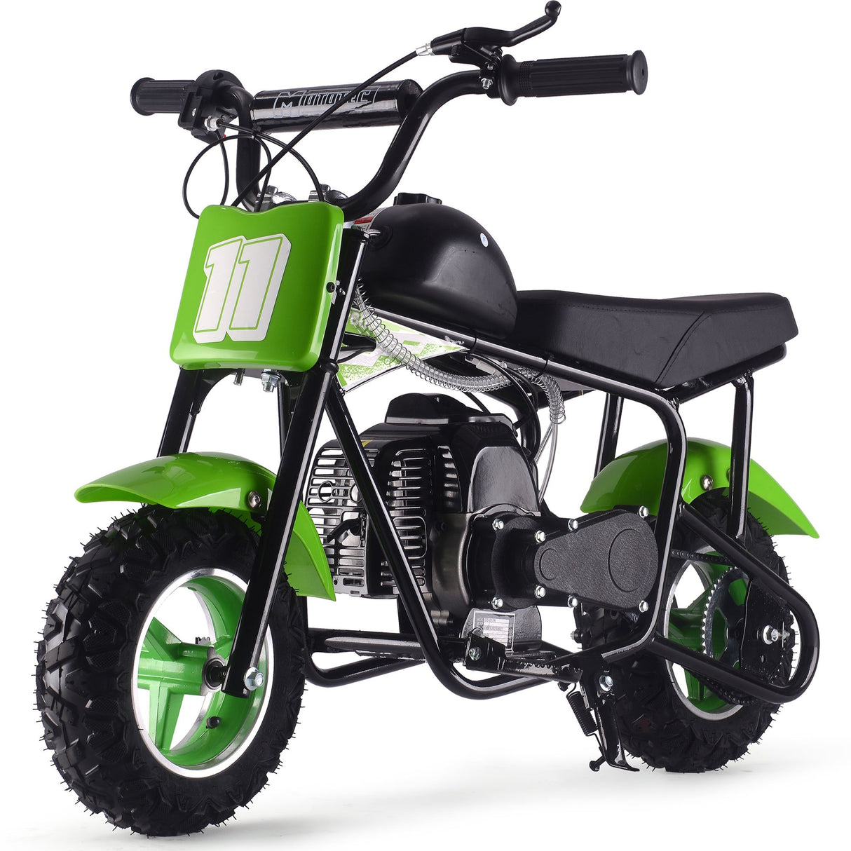 MotoTec Urchin 49cc 2-Stroke Kids Gas Mini Bike - Green
