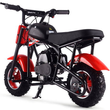 MotoTec Urchin 49cc 2-Stroke Kids Gas Mini Bike - Red