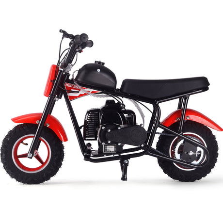 MotoTec Urchin 49cc 2-Stroke Kids Gas Mini Bike - Red