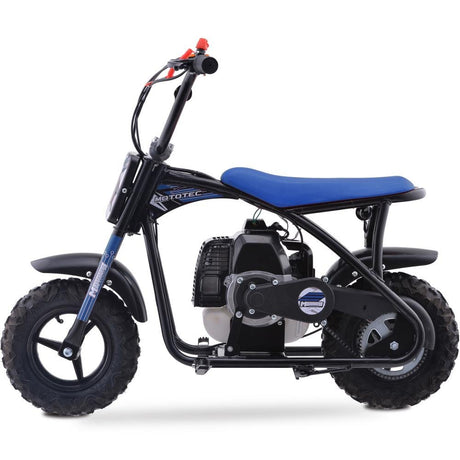 MotoTec Bandit 52cc 2-Stroke Kids Gas Mini Bike - Blue
