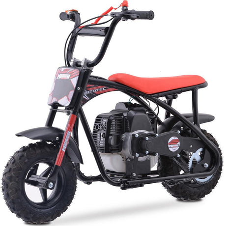 MotoTec Bandit 52cc 2-Stroke Kids Gas Mini Bike - Red