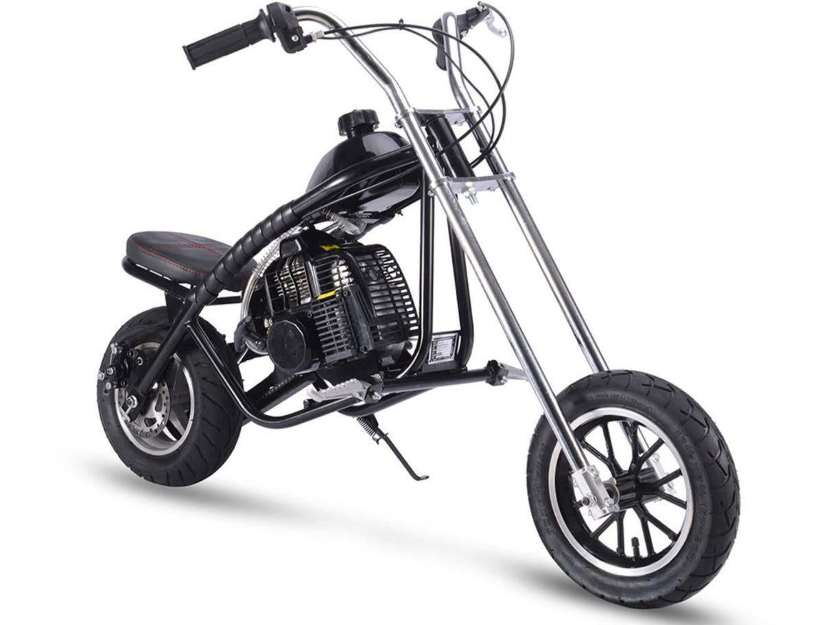 MotoTec 49cc Gas Mini Chopper - Black