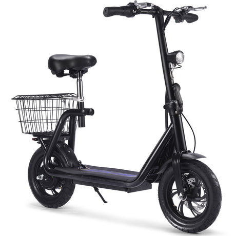 MotoTec - Metro 36v 500w Electric Scooter, Lithium Battery - Black