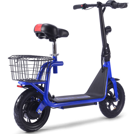 MotoTec - Metro 36v 500w Electric Scooter, Lithium Battery - Blue
