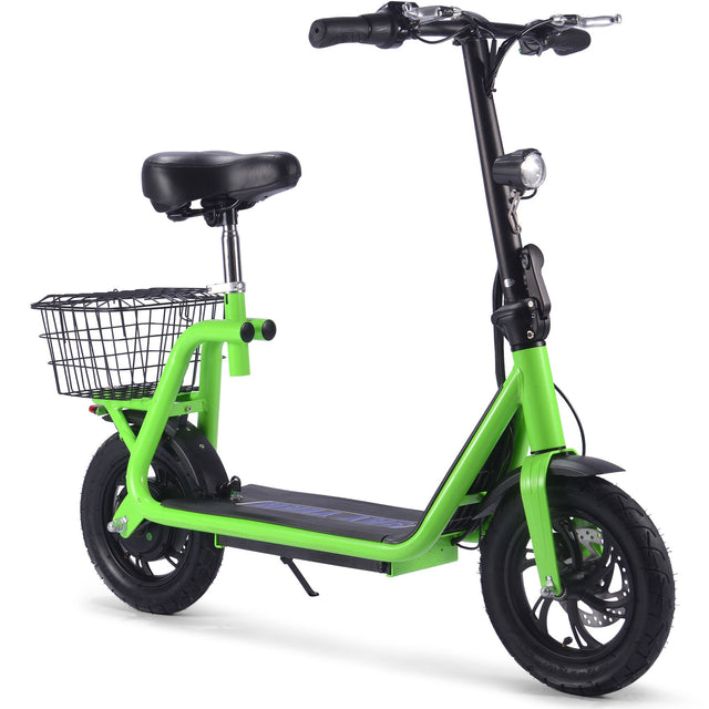 MotoTec - Metro 36v 500w Electric Scooter, Lithium Battery - Green