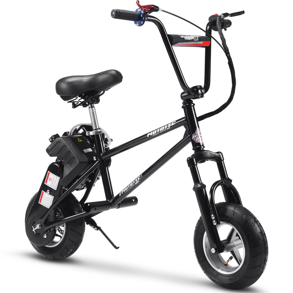 MotoTec 49cc Gas Mini Bike V2 - Black