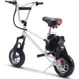 MotoTec 49cc Gas Mini Bike V2 - Silver