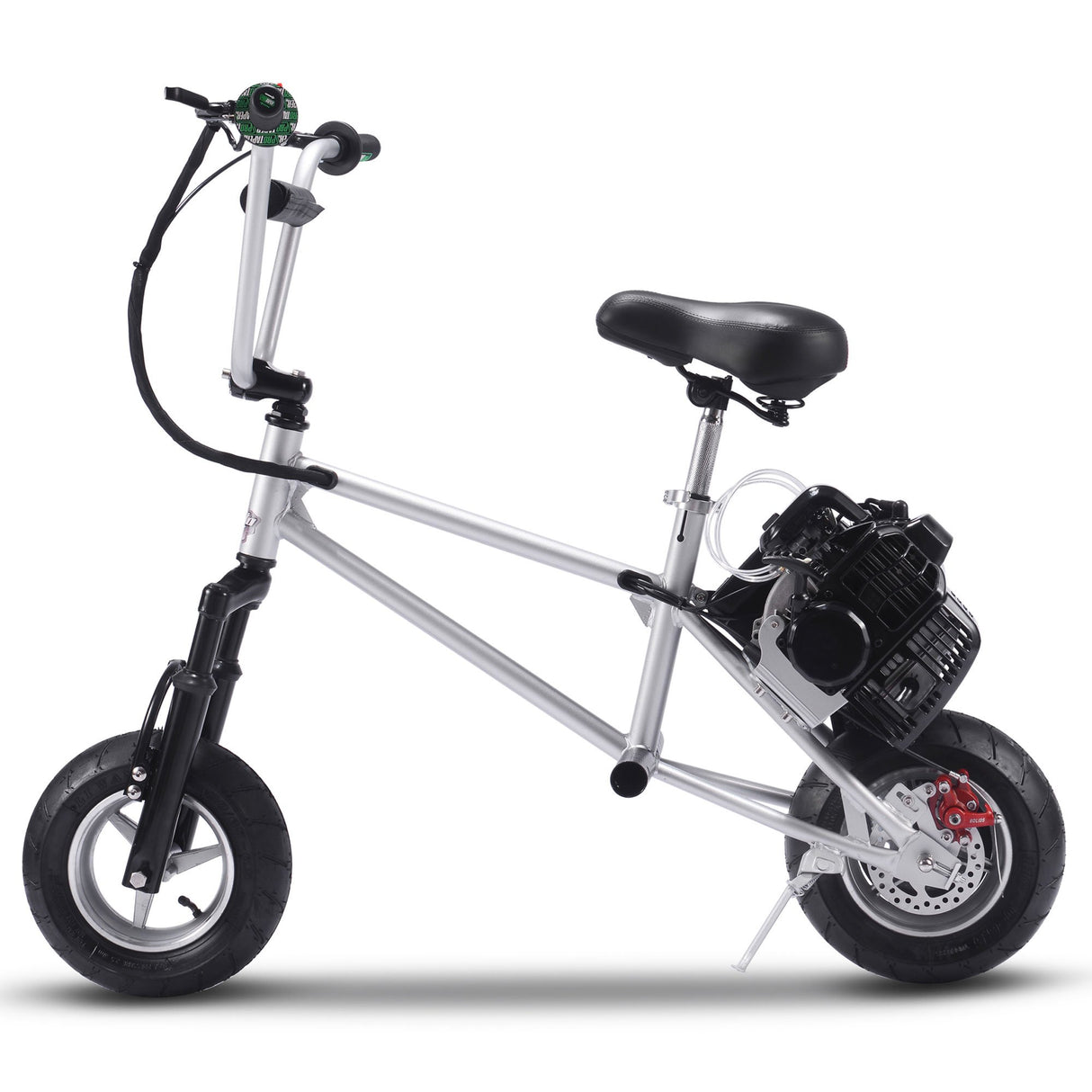 MotoTec 49cc Gas Mini Bike V2 - Silver