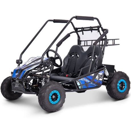 MotoTec Mud XL 60v 2000w Electric Go Kart Full Suspension - Blue