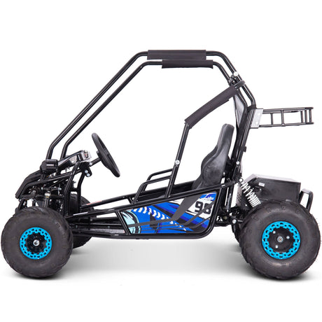 MotoTec Mud XL 60v 2000w Electric Go Kart Full Suspension - Blue