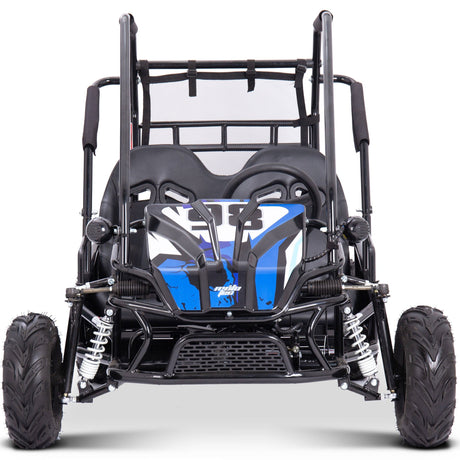 MotoTec Mud XL 60v 2000w Electric Go Kart Full Suspension - Blue