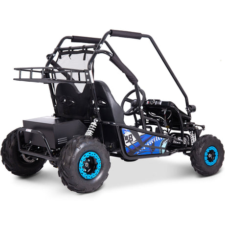 MotoTec Mud XL 60v 2000w Electric Go Kart Full Suspension - Blue