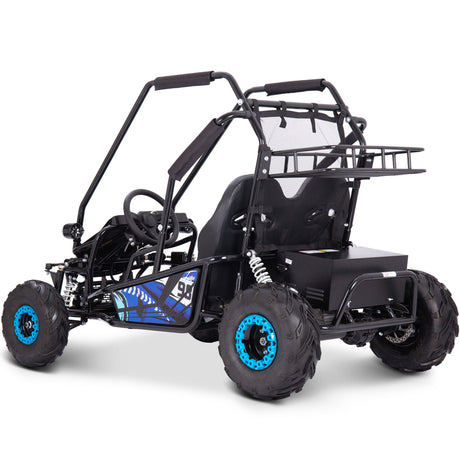 MotoTec Mud XL 60v 2000w Electric Go Kart Full Suspension - Blue
