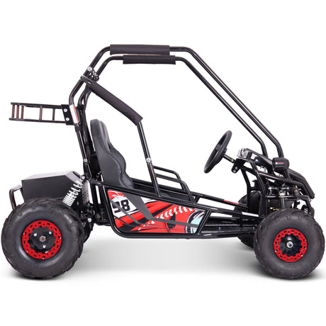 MotoTec Mud XL 60v 2000w Electric Go Kart Full Suspension - Red
