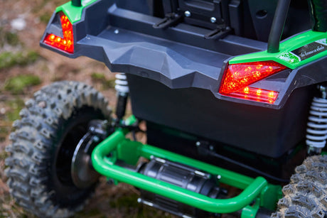 MotoTec - Raider Kids UTV 48v 1200w Full Suspension Green - Green