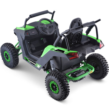 MotoTec - Raider Kids UTV 48v 1200w Full Suspension Green - Green