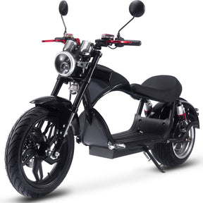 MotoTec Raven 60v 30ah 2500w Lithium Electric Scooter - Black