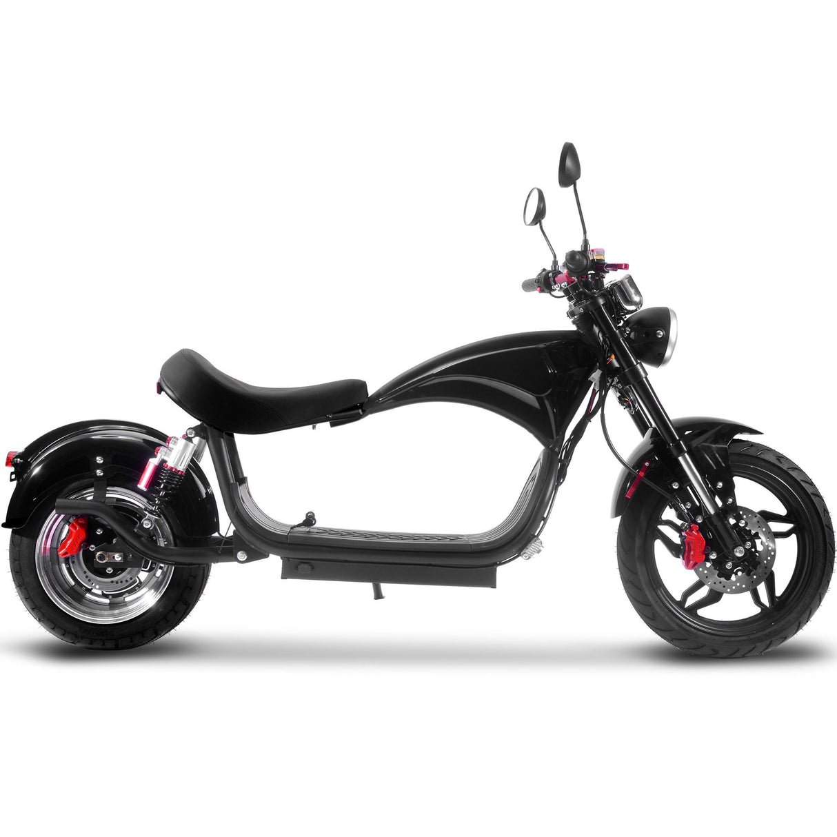 MotoTec Raven 60v 30ah 2500w Lithium Electric Scooter - Black