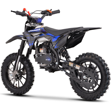 MotoTec Thunder 50cc 2-Stroke Kids Gas Dirt Bike - Blue