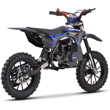 MotoTec Thunder 50cc 2-Stroke Kids Gas Dirt Bike - Blue