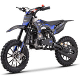 MotoTec Thunder 50cc 2-Stroke Kids Gas Dirt Bike - Blue