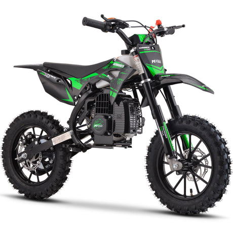 MotoTec - Thunder 50cc 2-Stroke Kids Gas Dirt Bike Green