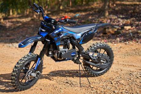 MotoTec - Thunder 50cc 2-Stroke Kids Gas Dirt Bike Green