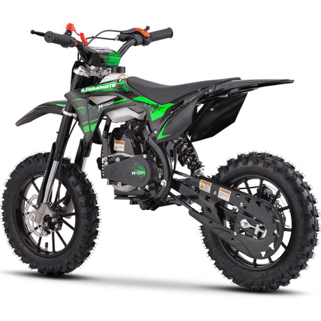 MotoTec - Thunder 50cc 2-Stroke Kids Gas Dirt Bike Green
